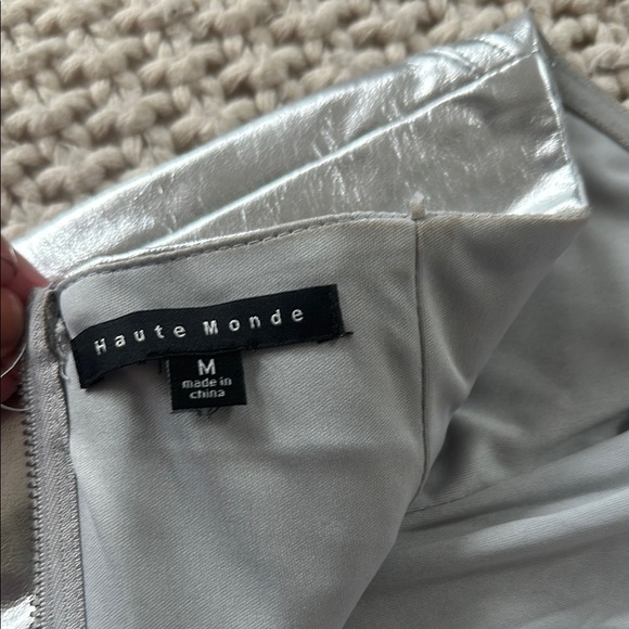 Silver Metallic Bustier Top - Picture 3 of 3